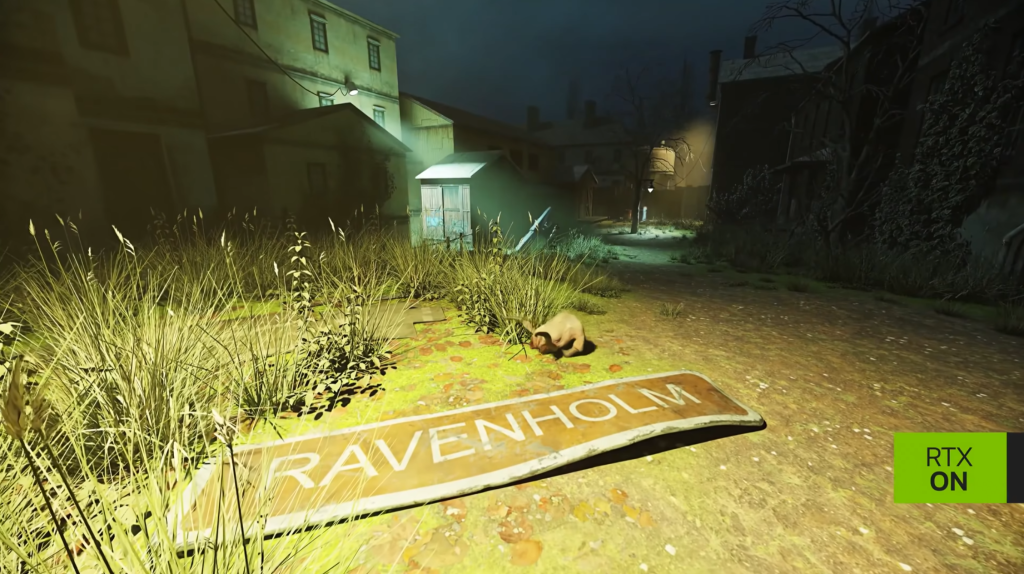 Ravenholm shown in a ray-traced Half-Life 2 demonstration.