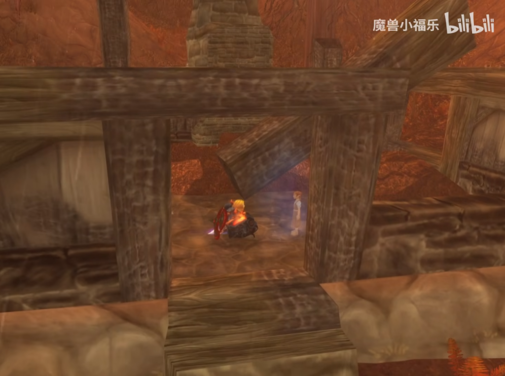 A World of Warcraft player meets the ghostly little girl Pamela in Darrowshire.