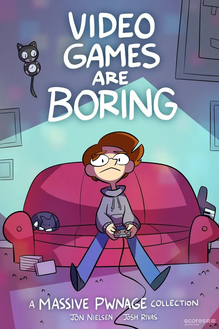 Cover of Video Games Are Boring, a Massive Pwnage collection, with its original credits.